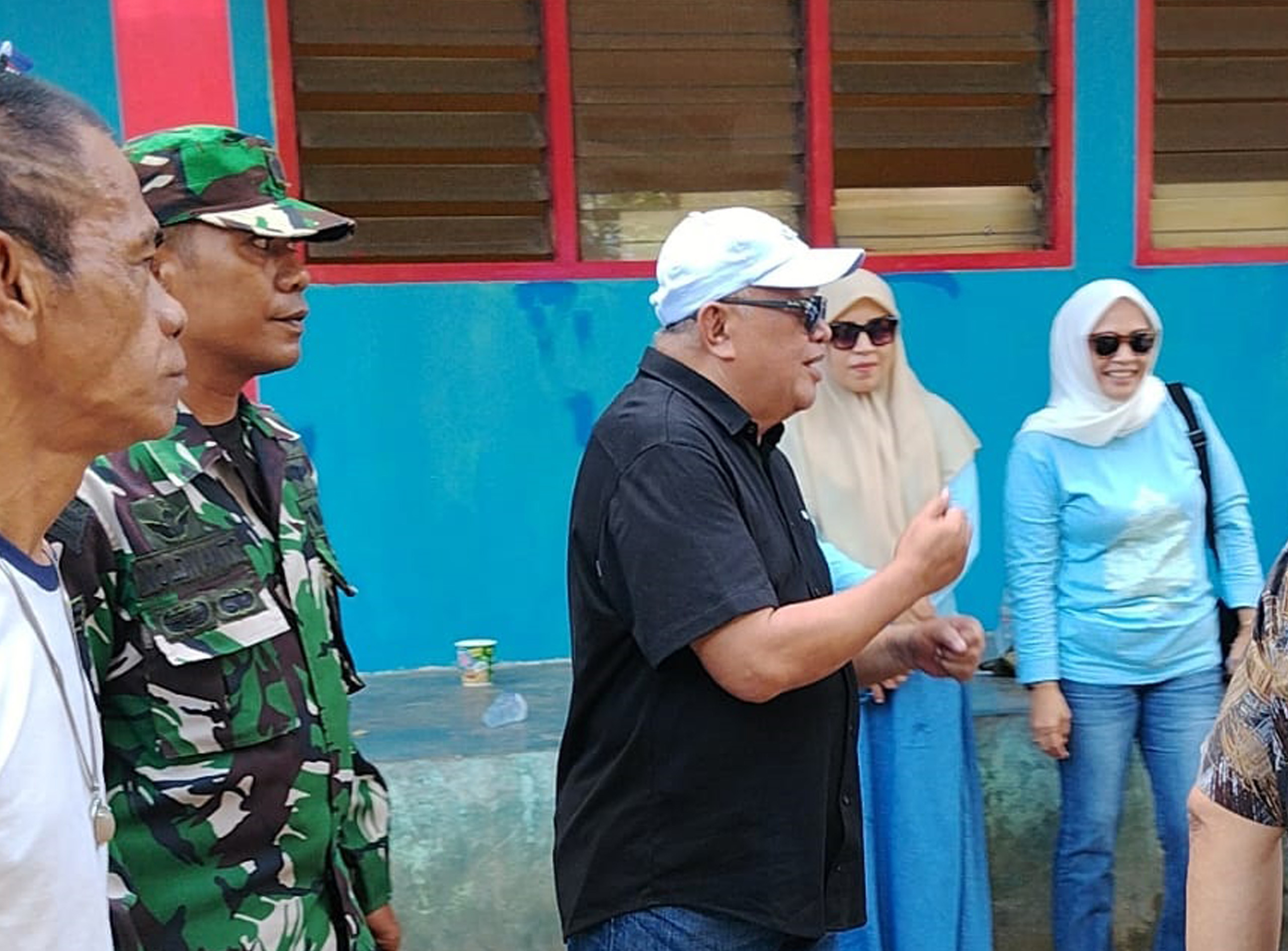 Babinsa Koramil 1315-05/Tabongo Hadiri Peresmian Kolam Renang Taluhu Barakati dan Usaha Air Mineral Tirta Limutu